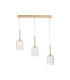 Baldwin Linear Pendant 2m 3 x G9 French Gold/Clear Type B Shade-1