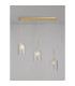 Baldwin Linear Pendant 2m 3 x G9 French Gold/Clear Type B Shade-3