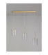 Baldwin Linear Pendant 2m 3 x G9 French Gold/Clear Type B Shade-10