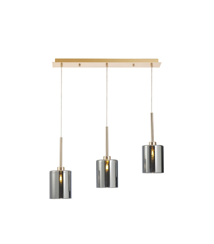 Baldwin Linear Pendant 2m 3 x G9 French Gold/Chrome Type B Shade-1