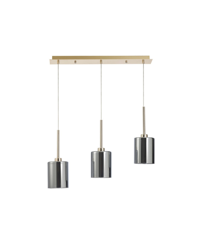 Baldwin Linear Pendant 2m 3 x G9 French Gold/Chrome Type B Shade-4