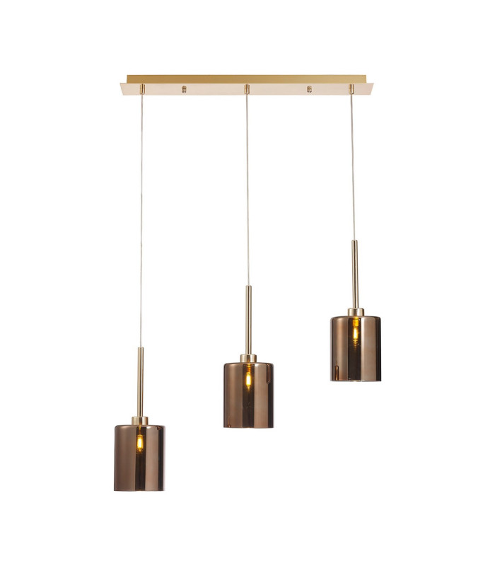 Baldwin Linear Pendant 2m 3 x G9 French Gold/Copper Type B Shade-1