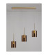 Baldwin Linear Pendant 2m 3 x G9 French Gold/Copper Type B Shade-3