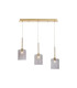 Baldwin Linear Pendant 2m 3 x G9 French Gold/Smoked Type B Shade-1