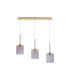 Baldwin Linear Pendant 2m 3 x G9 French Gold/Smoked Type B Shade-4