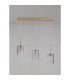 Baldwin Linear Pendant 2m 3 x G9 French Gold/Smoked Type B Shade-10