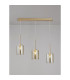 Baldwin Linear Pendant 2m 3 x G9 French Gold/Cognac Type B Shade-3