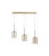 Baldwin Linear Pendant 2m 3 x G9 French Gold/Cognac Type B Shade-4
