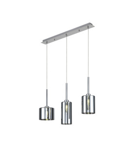 Baldwin Linear Pendant 2m 3 x G9 Polished Chrome/Chrome Type A