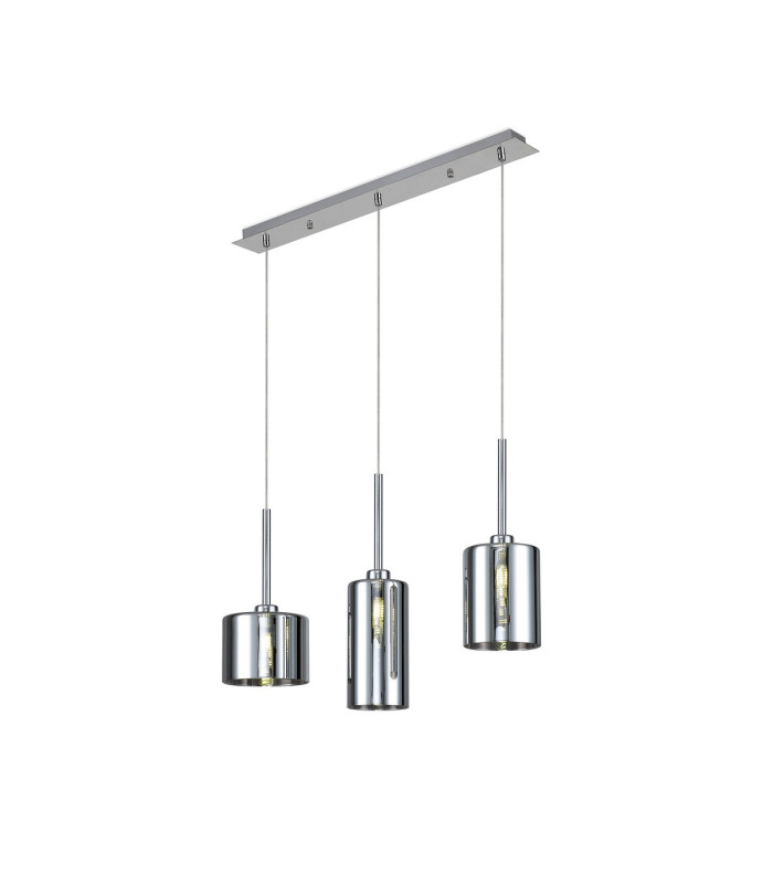 Baldwin Linear Pendant 2m 3 x G9 Polished Chrome/Chrome Type A