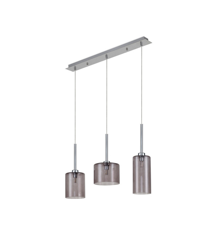 Baldwin Linear Pendant 2m 3 x G9 Polished Chrome/Smoked Type A