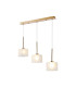 Baldwin Linear Pendant 2m 3 x G9 French Gold/Frosted Type C Shade-1
