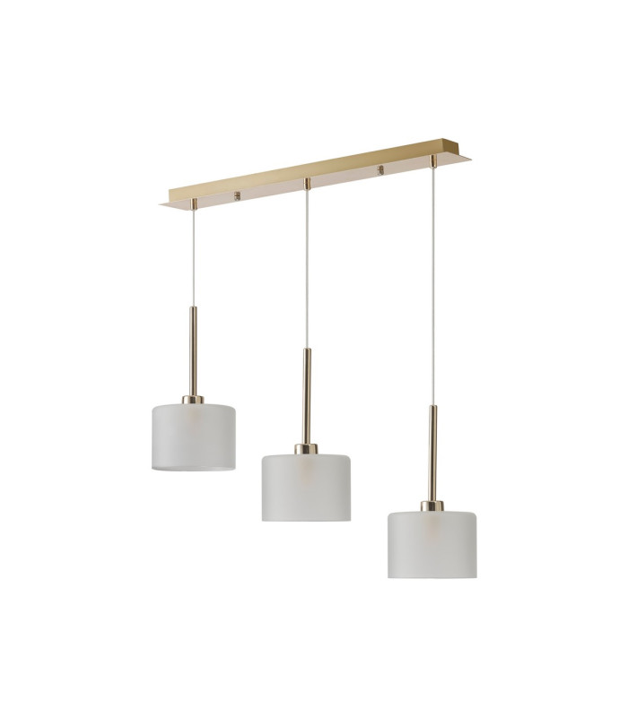 Baldwin Linear Pendant 2m 3 x G9 French Gold/Frosted Type C Shade-4