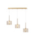 Baldwin Linear Pendant 2m 3 x G9 French Gold/Cognac Type C Shade-1