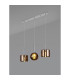 Baldwin Linear Pendant 2m 3 x G9 Polished Chrome/Copper/Frosted Type C