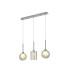 Baldwin Linear Pendant 2m 3 x G9 Polished Chrome/Cognac/Frosted Type C