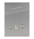 Baldwin Linear Pendant 2m 3 x G9 Polished Chrome/Cognac/Frosted Type C