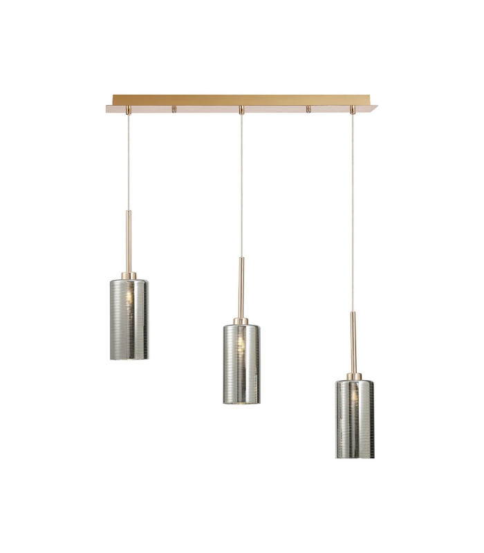 Baldwin Linear Pendant 2m 3 x G9 French Gold/Chrome Type A Shade-1
