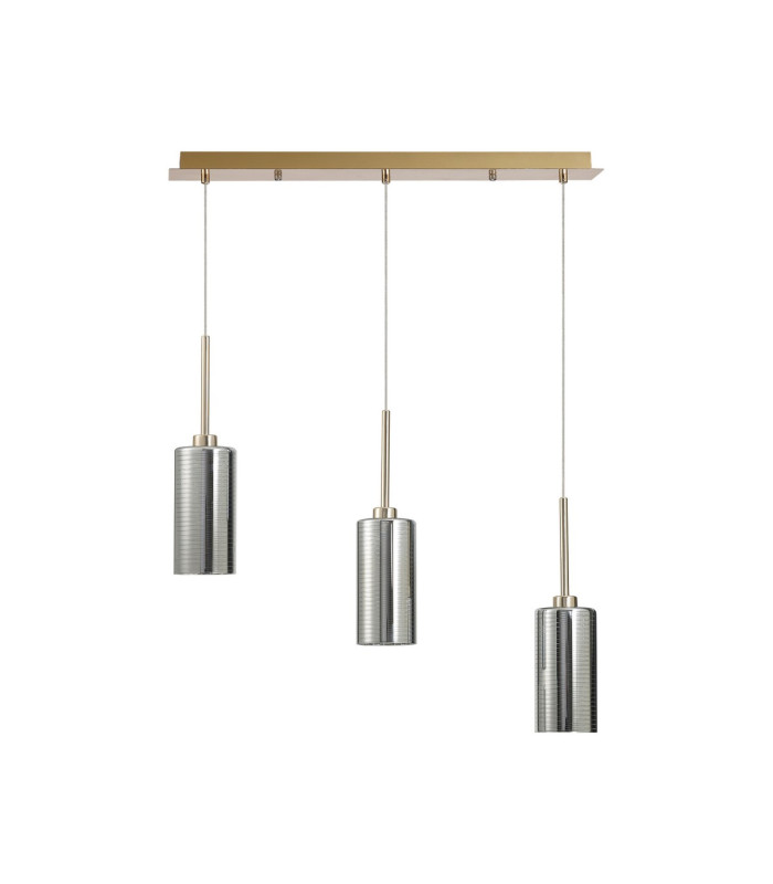Baldwin Linear Pendant 2m 3 x G9 French Gold/Chrome Type A Shade-4