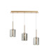 Baldwin Linear Pendant 2m 3 x G9 French Gold/Chrome Lined Type B Shade-1