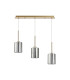 Baldwin Linear Pendant 2m 3 x G9 French Gold/Chrome Lined Type B Shade-4