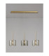 Baldwin Linear Pendant 2m 3 x G9 French Gold/Chrome Type C Shade-3