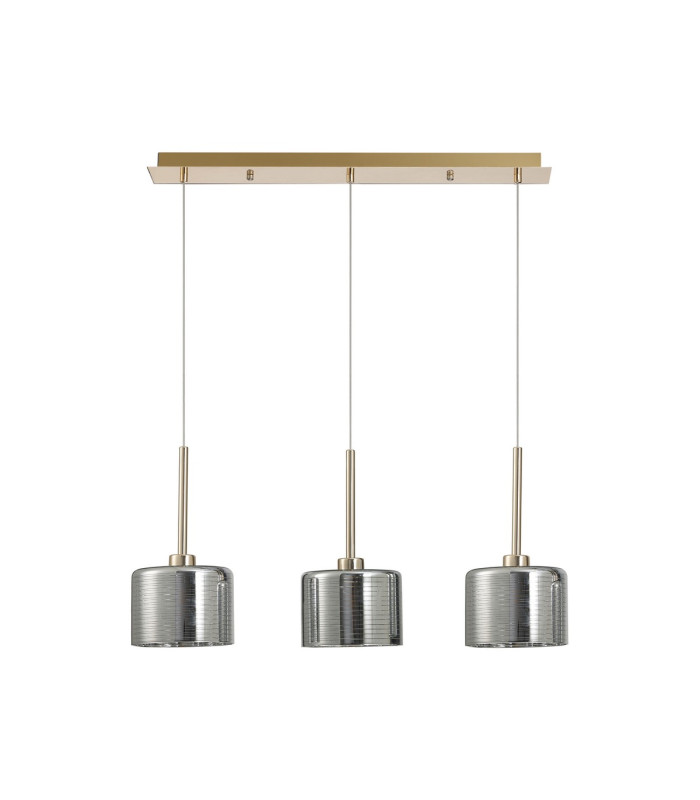 Baldwin Linear Pendant 2m 3 x G9 French Gold/Chrome Type C Shade-4