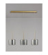 Baldwin Linear Pendant 2m 3 x G9 French Gold/Chrome Type C Shade-10