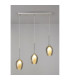 Baldwin Linear Pendant 2m 3 x G9 French Gold/Smoke/Frosted Type D Shade-3