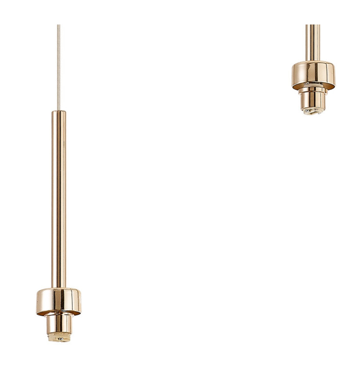 Baldwin Linear Pendant 2m 3 x G9 French Gold/Smoke/Frosted Type D Shade-10
