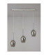 Baldwin Linear Pendant 2m 3 x G9 French Gold/Smoke/Frosted Type D Shade-11