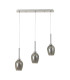 Baldwin Linear Pendant 2m 3 x G9 Polished Chrome/Smoke/Frosted Type D Shade-4