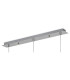 Baldwin Linear Pendant 2m 3 x G9 Polished Chrome/Smoke/Frosted Type D Shade-6