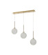 Baldwin Linear Pendant 2m 3 x G9 French Gold/Frosted Type G Shade-4