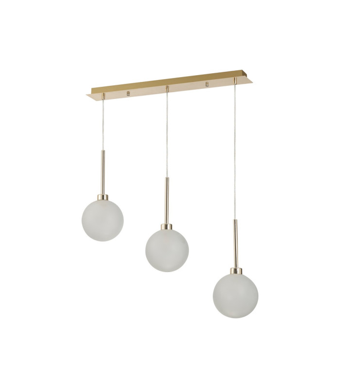 Baldwin Linear Pendant 2m 3 x G9 French Gold/Frosted Type G Shade-4