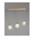 Baldwin Linear Pendant 2m 3 x G9 French Gold/Cognac/Frosted Type G Shade-3
