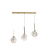 Baldwin Linear Pendant 2m 3 x G9 French Gold/Cognac/Frosted Type G Shade-4