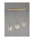 Baldwin Linear Pendant 2m 3 x G9 French Gold/Cognac/Frosted Type G Shade-10