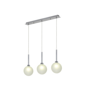 Baldwin Linear Pendant 2m 3 x G9 Polished Chrome/Frosted Type G Shade-1