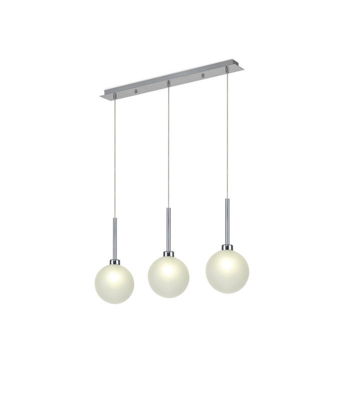 Baldwin Linear Pendant 2m 3 x G9 Polished Chrome/Frosted Type G Shade-1