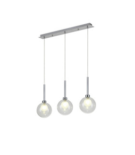 Baldwin Linear Pendant 2m 3 x G9 Polished Chrome/Clear/Frosted Type G Shade-1