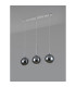 Baldwin Linear Pendant 2m 3 x G9 Polished Chrome/Chrome/Frosted Type G Shade-11