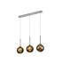 Baldwin Linear Pendant 2m 3 x G9 Polished Chrome/Copper/Frosted Type G Shade-1