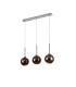 Baldwin Linear Pendant 2m 3 x G9 Polished Chrome/Copper/Frosted Type G Shade-4