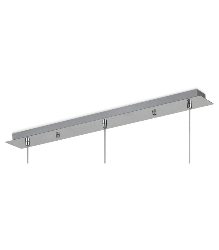 Baldwin Linear Pendant 2m 3 x G9 Polished Chrome/Copper/Frosted Type G Shade-6
