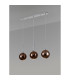 Baldwin Linear Pendant 2m 3 x G9 Polished Chrome/Copper/Frosted Type G Shade-11