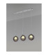 Baldwin Linear Pendant 2m 3 x G9 Polished Chrome/Smoked/Frosted Type G Shade-3