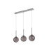 Baldwin Linear Pendant 2m 3 x G9 Polished Chrome/Smoked/Frosted Type G Shade-4