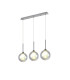 Baldwin Linear Pendant 2m 3 x G9 Polished Chrome/Iridescent/Frosted Type G Shade-1