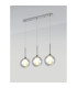 Baldwin Linear Pendant 2m 3 x G9 Polished Chrome/Iridescent/Frosted Type G Shade-3